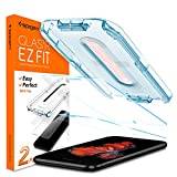 Spigen, 2Pack, Screen Protector for iPhone 7 Plus / 8 Plus, EZ FIT, Glas.tR Slim, Installation Kit Included, 9H Tempered Glass, Case Friendly, Bubble-free, Anti-Scratch, Anti-fingerprint