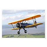 Boeing Stearman Model 75 Kaydet Poster by Daniel Karlsson Wall Art for every room 60 x 40 cm Photography Wall Decor