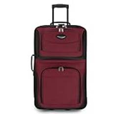 Travel Select Amsterdam Expandable Rolling Upright Luggage, Burgundy, 8-Piece Set (15/21/25/29/Packing Cubes), Amsterdam Expandable Rolling Upright Luggage