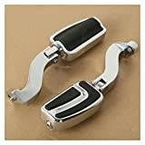 HSFD For H&arley Touring Street Electra Glide Models Road King FL FLHX FLHR 1993-2016 Rear Passenger Mount W/Pegs Foot Pedals (Color : Silver)