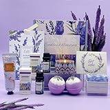 Pamper Gifts for Women, Unique Best Friend Gifts for Her, Lavender Self Care Get Well Soon Gifts Set for Mum Sister Wife, Spa Bath Set Bath Bombs Candle Present Set, Birthday Mothers Day Gift Box
