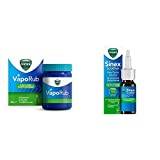 Vicks Bundle for Day and Night Relief: VapoRub 100 gr for Relief of Cough Cold & Flu Like Symptoms, Sinex Soother 15 ml, Decongestant Nasal Spray for Blocked Nose Due to Cold Or Rhinitis
