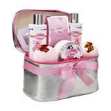 Lovery Bath & Body Spa Gift Set - Cherry Blossom Essentails With Cosmetic Bag