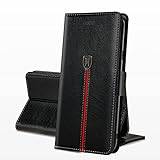 Xiaomi Redmi Note 13 5G Case, Magnetic Leather Wallet Card Slots Redmi Note 13 5G Phone Case, Flip Silicone TPU Bumper Protective Cover with Kickstand, Shockproof Book Case for Redmi Note 13 5G Black
