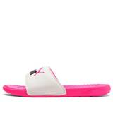 Kids Puma Cool Cat Slipper Kids White/Pink Whitepink Beach & Pool Slides/Slippers 371025-15 (Size: US 5)