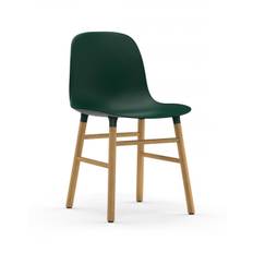 Normann Copenhagen Form chair - wooden legs - Oak, Green Designer Furniture From Holloways Of Ludlow