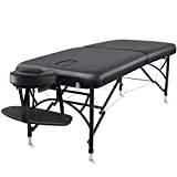 XQM Spa Bed/Massage Table Massage Bed/Heigh Adjustable Salon Bed Face Cradle Bed/84 Inches Long Portable 2 Folding
