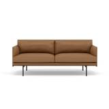 Muuto Outline 3-seater sofa, Black, Remix 873 Black Designer Furniture From Holloways Of Ludlow