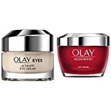 Olay Ultimate Eye Cream For Dark Circles with Colour Correcting Formula Suitable for All Skin Tones,15ml & Cream