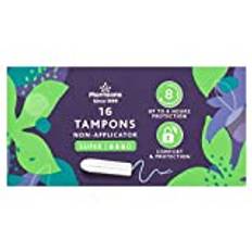 Morrisons Non Applicator Tampons Super 16 Pack x 12