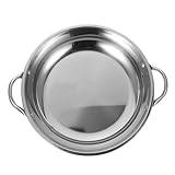 Parliky Stainless Steel Griddle Stainless Steel Saute Pan Stainless Wok Household Cooking Pan Restaurant Cooking Pan Hot Pot Stainless Steel Pan Chinese Cookware Chinese Iron Pot Steel Pot