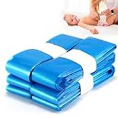 Nappy Disposal Bags, Newborn Baby Diaper Bin Bags 10PCS Blue Nappy Bin Bags Refill Compatible with Angelcare and Tommee Tippee Nappy Disposal System