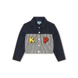Kenzo Kids - Blue Sailor Striped Denim Jacket - Kids - Cotton