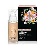 Helan I Colori - Natural, Moisturising & Lightweight Bio CC Cream Spf 10 with Hyaluronic Acid & Shea Butter, Bright & Uniform Makeup - Light Mattifying Coverage Foundation - Made in Italy, Soy, 30 ml