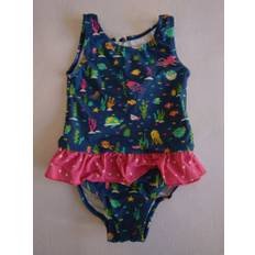 Frugi 2-3y little coral swimsuit/ rainbow reef