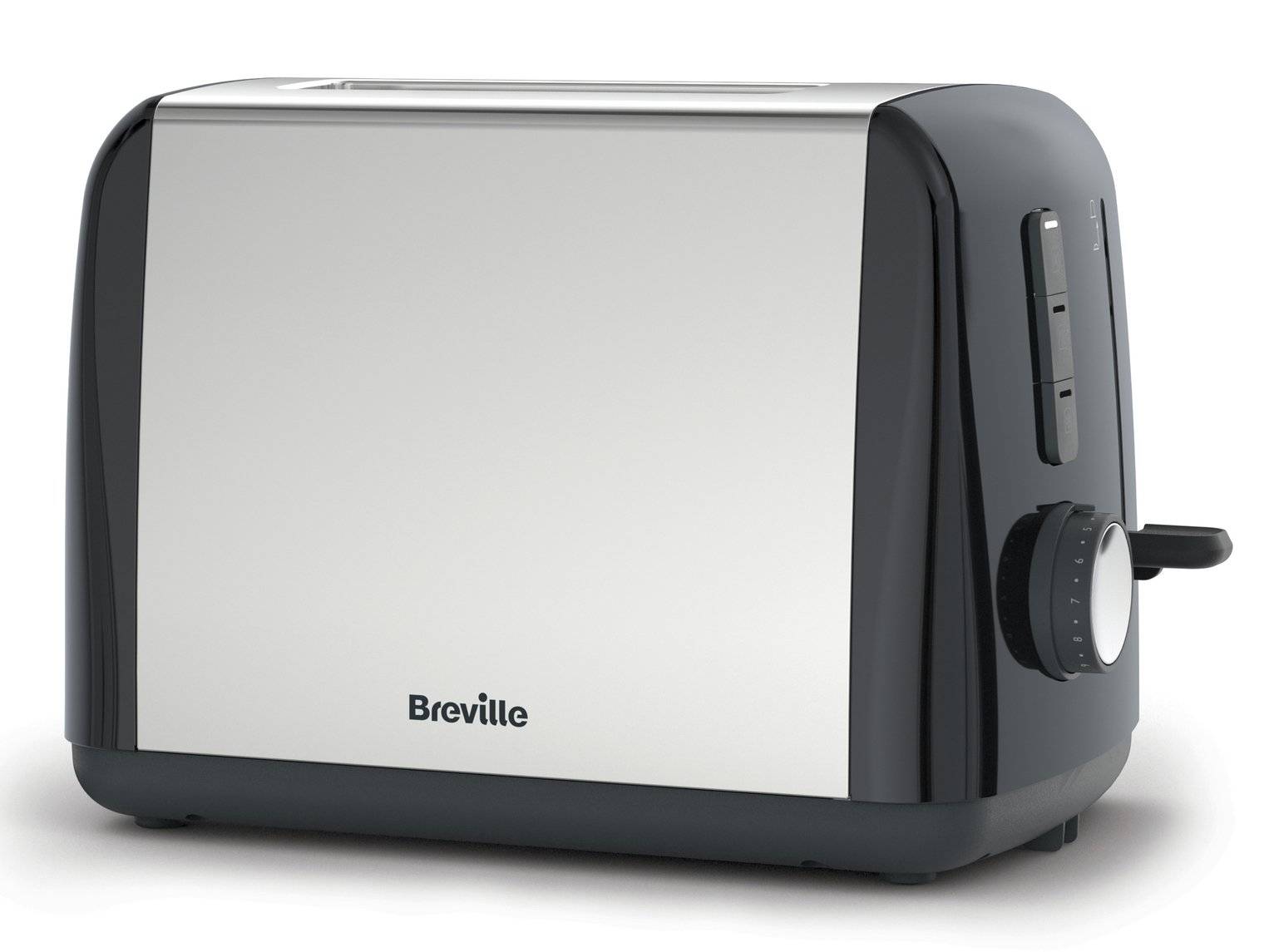 Breville Breville VTT968 High Gloss 2-Slice Toaster with High-Lift & Wide Slots Grey & St 