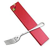 I Forking Love You Fork in Gift Box, Stainless Steel Engraved Letter Dinner Fork, Unique Carving Fork Best Gifts for Valentine's Day Christmas Birthday Anniversary with Rose