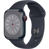 Apple Watch Series 8 45mm (GPS + Cellular) Midnight Aluminium Case with Midnight Sport Band at Â£480 on Refresh Flex - Smartwatch Unlimited (1 Month contract) with Unlimited 4G data. Â£7 a month. - Black