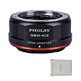PHOLSY Lens Mount Adapter Compatible with Rollei QBM Mount Lens to Nikon Z Mount Camera Body Compatible with Nikon Z fc, Z30, Z9, Z8, Z6 II, Z7 II, Z6, Z7, Z5, Z50