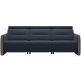 Stressless Emily 3 Seater Sofa With Wood Arm - Batick Leather
