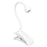 LED Nail Lamp Clip, Professional Rechargeable Flexible Gel Polish Curing Clip Nail Manicure Dryer Manicure with Gooseneck and Clamp White for Gel Nails Curing Manicure Women