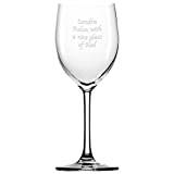 Go Find A Gift Personalised Engraved Wine Glass - Any Message