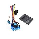 LSFWJP Waterproof 45A 60A 80A 120A Brushless ESC Electric Speed Controller Dust-proof for 1/8 1/10 1/12 RC Car Crawler RC Boat Part (Color : 45A with card)