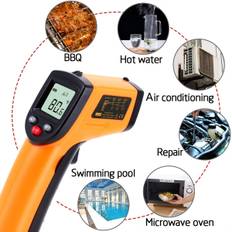Benetech Gm320 Non-contact Digital Laser Grip Infrared Thermometer Temperature -58f-716f (-50c-380c), Digital Instant Read Meat Thermometer Kitchen Cooking Food Thermometer For Oil Deep Fry Bbq