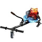 XUANMO Hover Go Karts Cart,Go Kart Adjustable Hover Kart Seat,hoverboard go kartSuitable for 6.5'', 8'' And 10''Inches For Adults Kids Chrimas Gift (Flame Color)