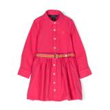 Ralph Lauren Kids - Pink Polo Pony Cotton Shirt Dress - Kids - Cotton