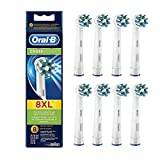 ORAL-B Pack of 8 replacement brush heads for CrossAction toothbrushes