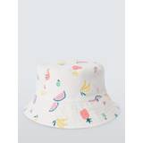 John Lewis Kids' Ditsy Fruit Reversible Bucket Hat, Multi