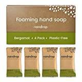 Raindrop Sustainable 4x Eco-friendly Hand Wash Refill Tablets, 1 Tablet = 1 Bottle of Soap 300 ml, Bergamot scented