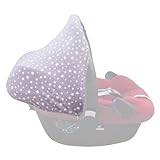 JANABEBE Hood Canopy Compatible with Maxi COSI Pebble (White Star)