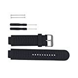 Huabao Watch Strap Compatible with Garmin Approach S20 S5 S6,Adjustable Silicone Sports Strap Replacement Band for Garmin Approach S20 S5 S6 Smart Watch (Black)