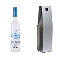 Personalised Bottle of Grey Goose Vodka 70cl (Silver Gift Box)