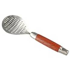 Rice Spoon with Stainless Steel,Wooden Handle Kitchen Gadget High-temperature-resistant Rice Spatula Paddle Standable Rice Paddle