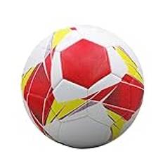 lmoikesz Enjoy Teamwork And Competitive Play Portable Soccer Ball PVC Football Goal Soccer Balls Ball Soccer Training Wide, red,Size 4, Diameter: About 19cm