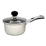 Sabichi 18cm Stainless Steel Saucepan with Lid - Induction Ready, Non-Stick, Easy Grip Handle - Perfect for Saucepan Sets