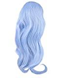 FRCOLOR 2 pcs ladies long curly wig hat wigs for women Wave Wig Long Wave Hairpiece hairpieces for women blue wig with bangs wavy wig Realistic Wig Miss clothing prom High temperature wire