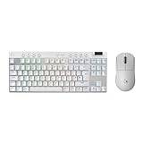 Logitech G PRO X SUPERLIGHT 2 LIGHTSPEED Wireless Gaming Mouse, USB-C Charging, PC & Mac + PRO X TKL LIGHTSPEED Wireless Gaming Keyboard, Tenkeyless, PBT keycaps (QWERTY UK English) - White