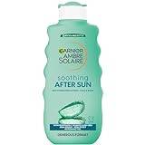 Garnier Ambre Solaire After Sun Lotion, for Face & Body, with Naturally Derived Aloe Vera, Intensely Rehydrates Skin, Instant Cooling Effect, Approved by Cruelty Free International, 400 ml