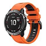 Chainfo Watch Strap Compatible with Garmin Approach S60 / Approach S62, Soft Silicone Sport Replacement Bands (Pattern 2)