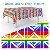Union Jack Rainbow Fabric - All Over Design