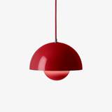 &Tradition Flowerpot pendant light - VP1 - Vermilion red Designer Pendant Lighting