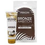 Creightons Bronze Ambition Fake Don't Bake 200ml Gradual Tan & Soft Velvet Tanning Mitt
