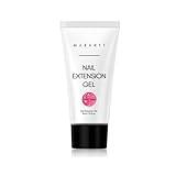 Makartt Poly Nail Gel, Nail Extension Gel 50ML, Builder Gel Nail Extension White Pink Nude Clear Rosy Gel for Technician Starter DIY Salon Design