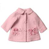 Monnalisa Girls Pink Boucle Coat - 18 Months