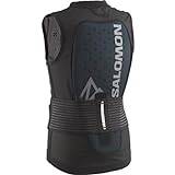 Salomon Flexcell Pro Vest Junior Back protection Ski Snowboarding MTN, Adaptable protection, Breathability, and Easy to adjust, Black, JL
