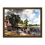 Doppelganger33 LTD John Constable The Hay Wain Old Master Painting Picture Large Framed Art Print Poster Wall Decor 18x24 inch Supplied Ready To Hang